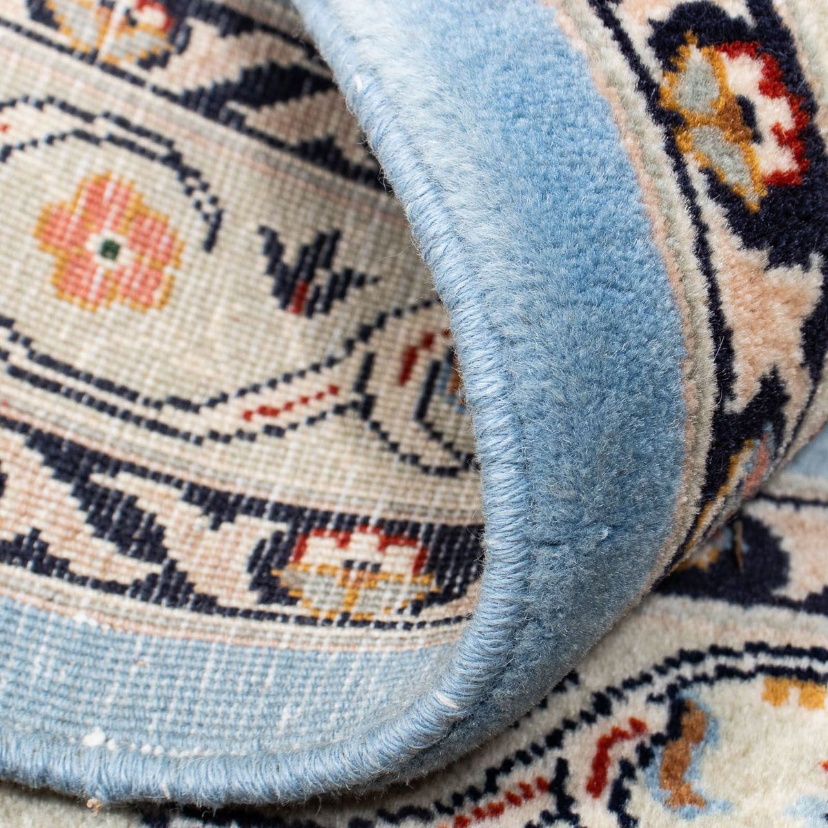 Tapis persan - Classique carré - 100 x 98 cm - bleu
