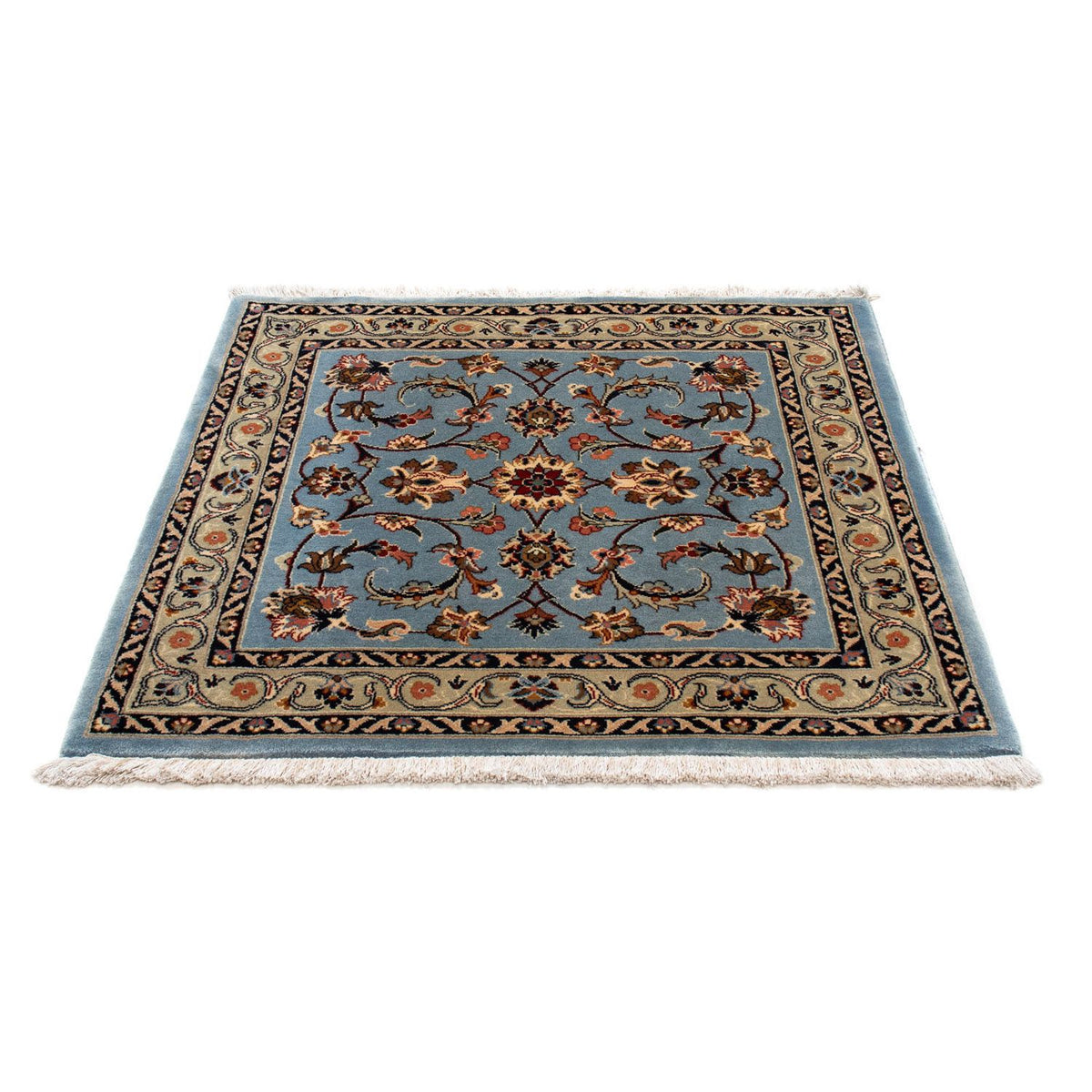 Tapis persan - Classique carré - 100 x 98 cm - bleu