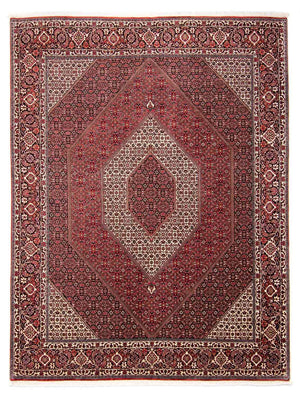 Tapis persan - Bidjar - 297 x 250 cm - rouge foncé