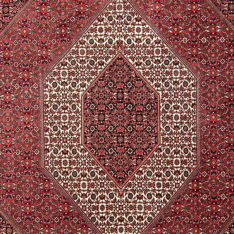Tapis persan - Bidjar - 297 x 250 cm - rouge foncé