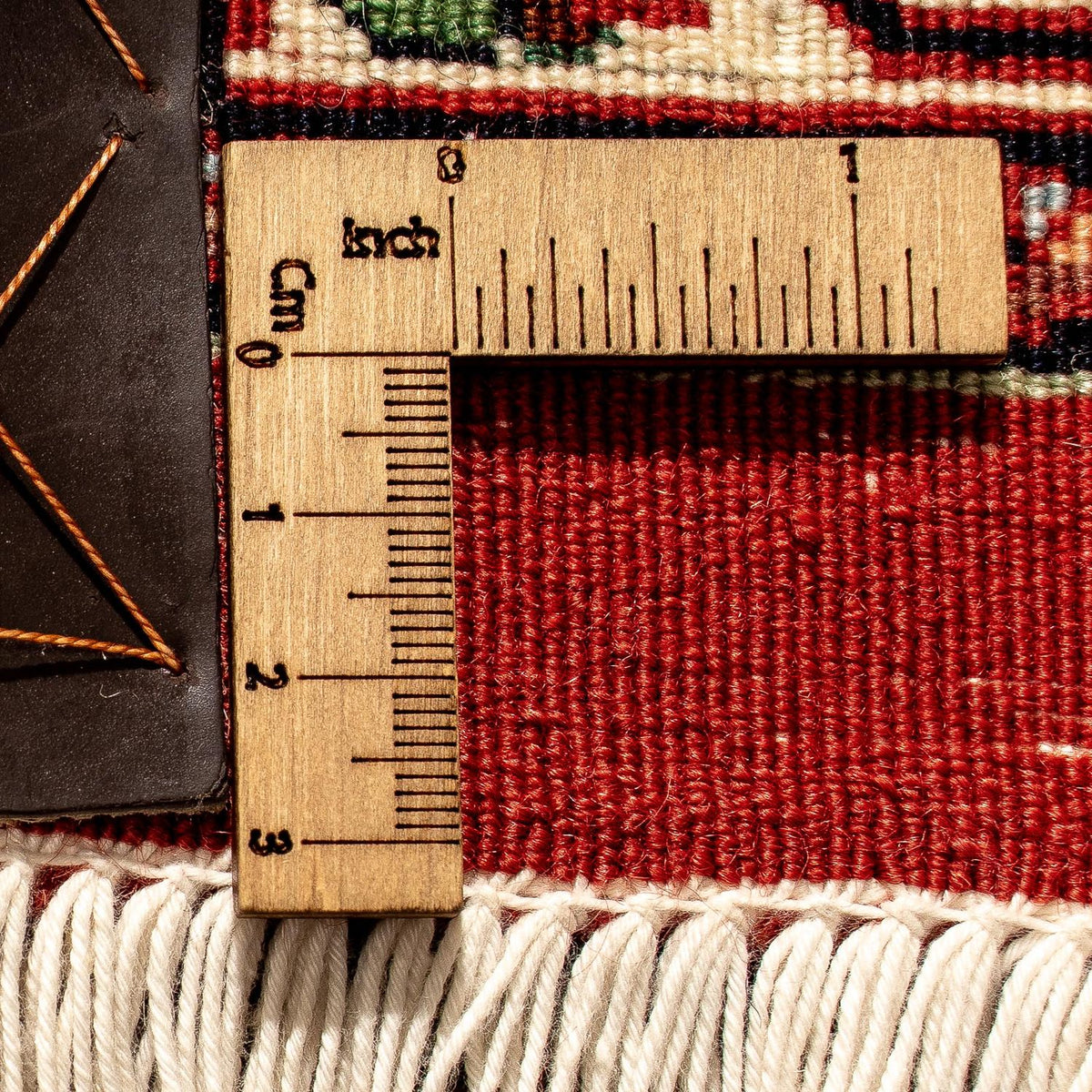 Tapis de couloir Tapis persan - Bidjar - 277 x 80 cm - rouge foncé