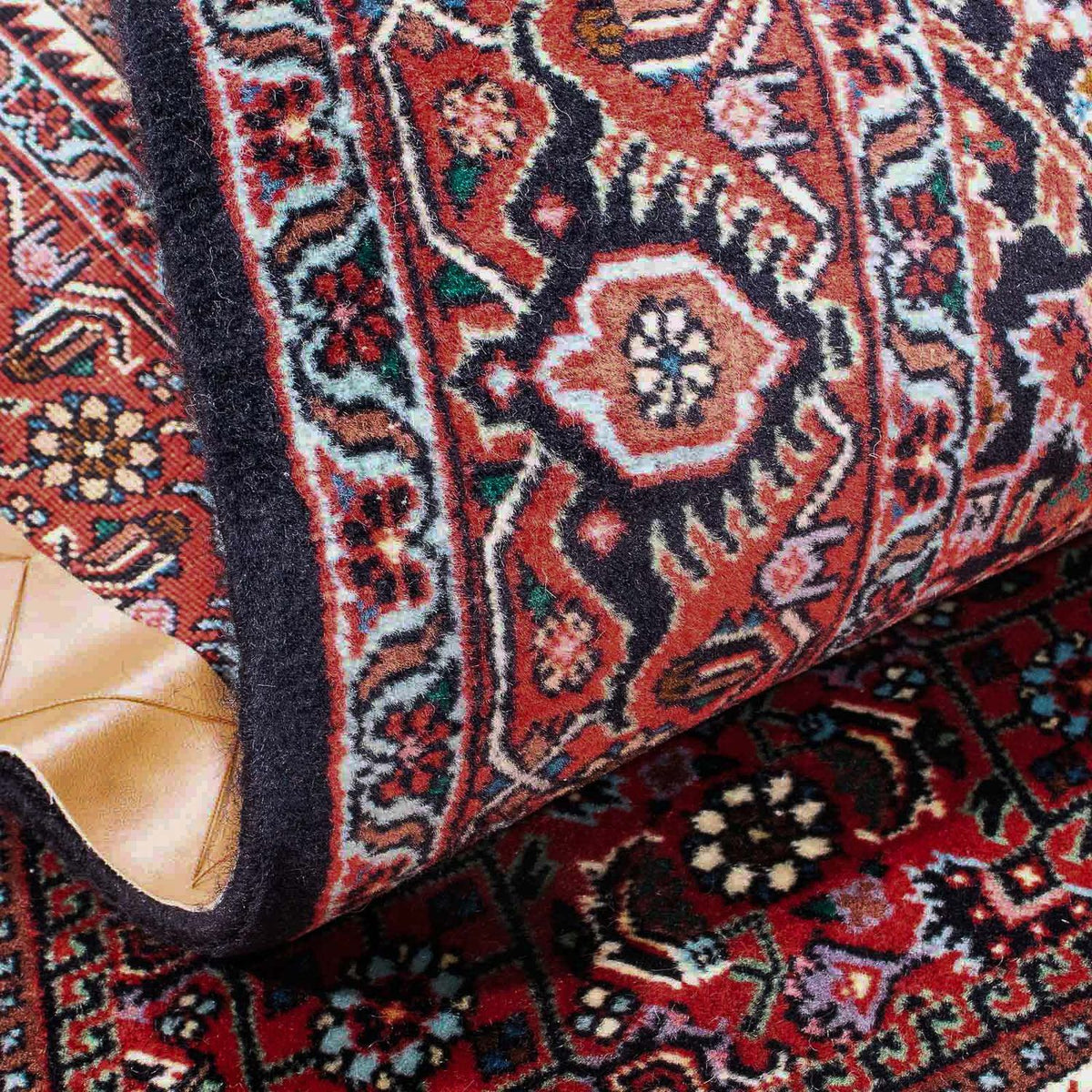 Tapis persan - Bidjar - 169 x 106 cm - rouge clair