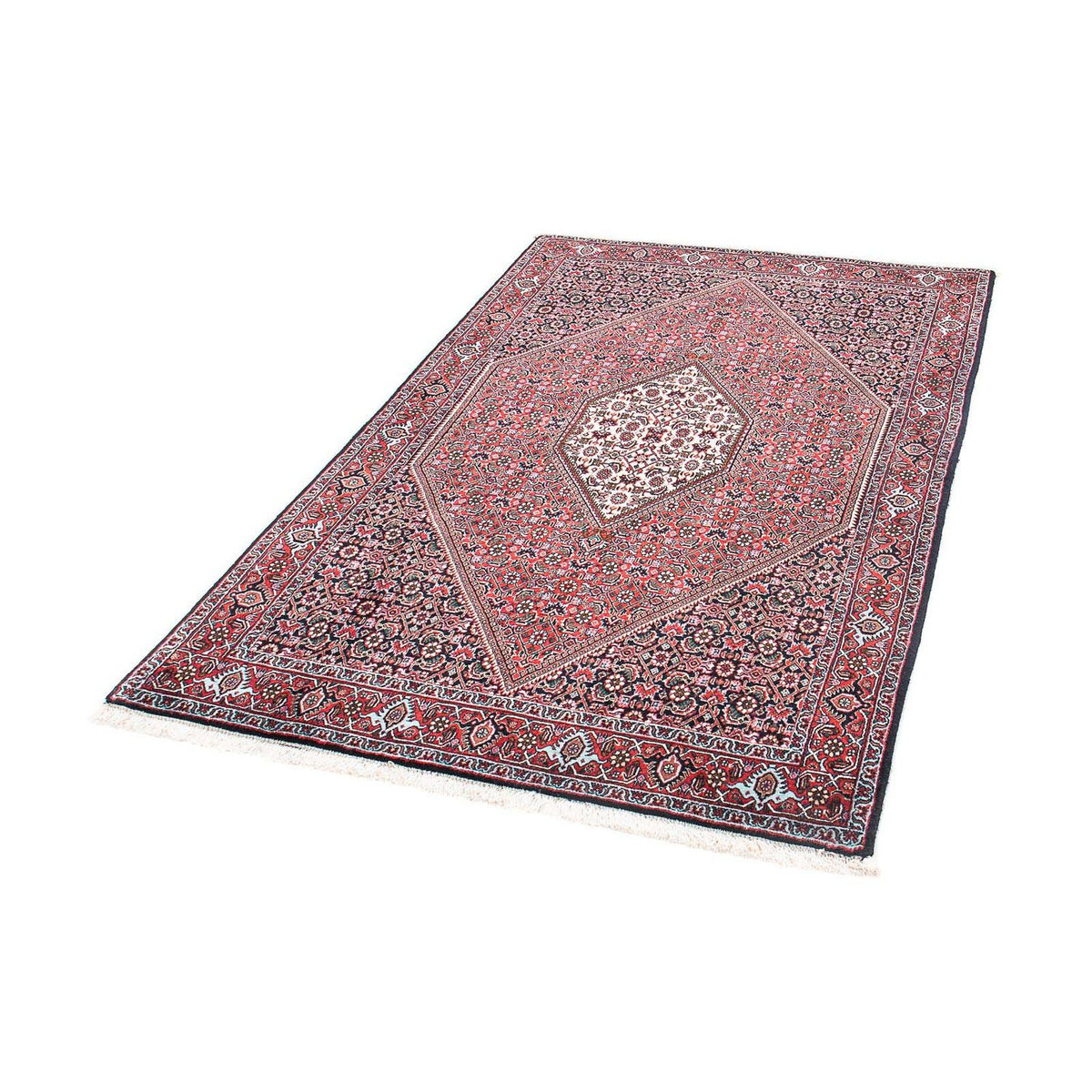 Tapis persan - Bidjar - 169 x 106 cm - rouge clair