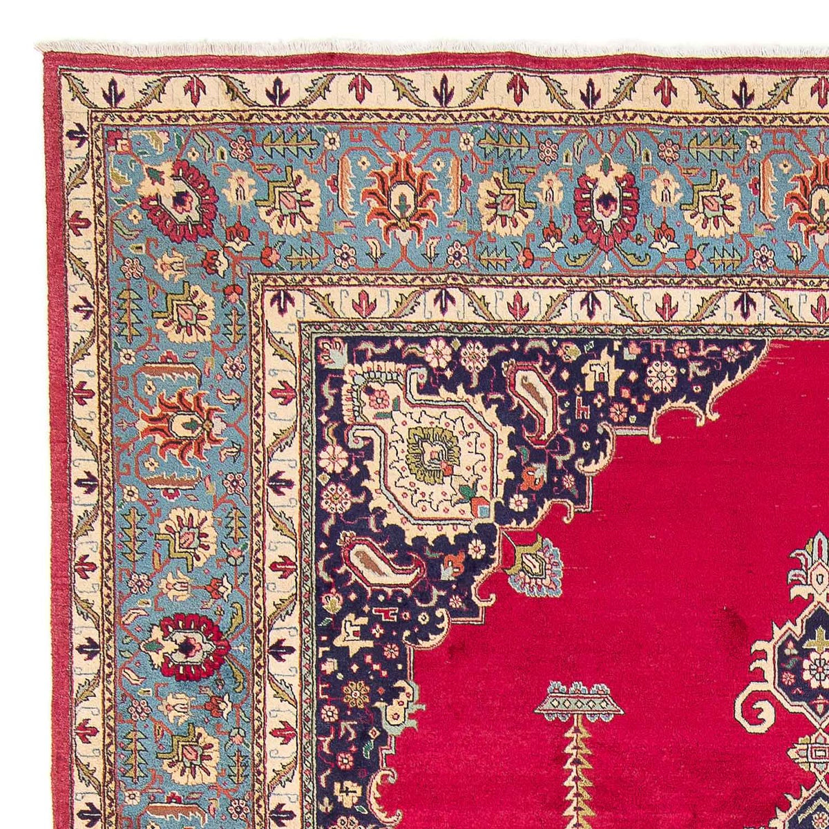 Tapis persan - Tabriz - Royal - 368 x 268 cm - rouge