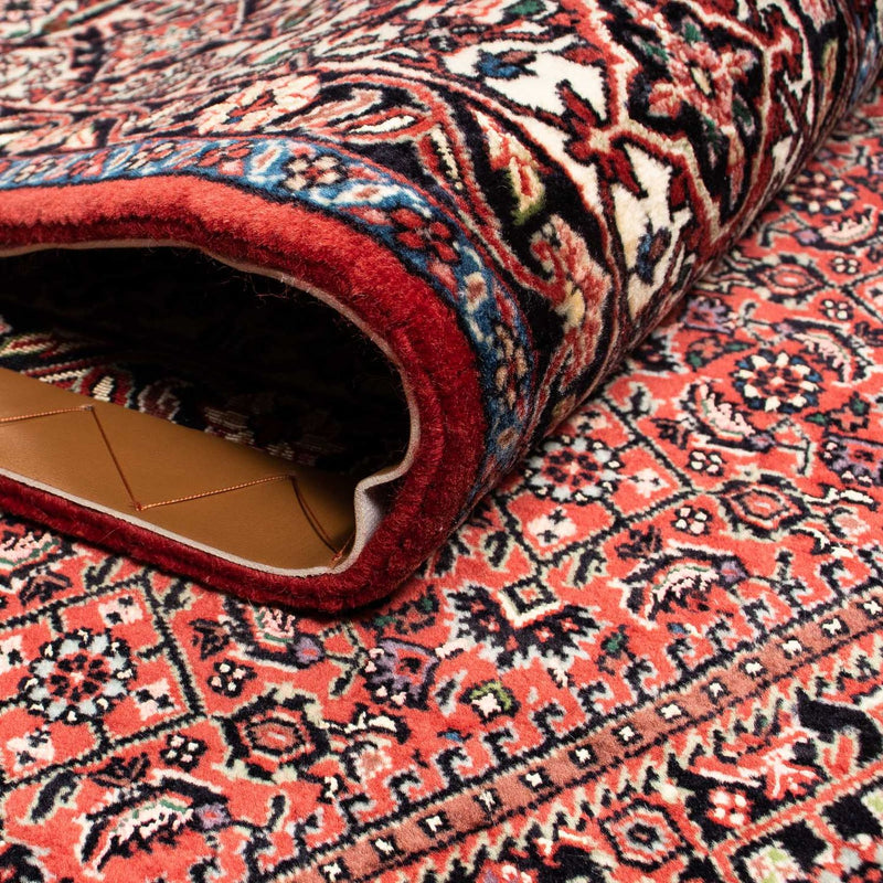 Tapis persan - Bidjar - 259 x 201 cm - rouge foncé