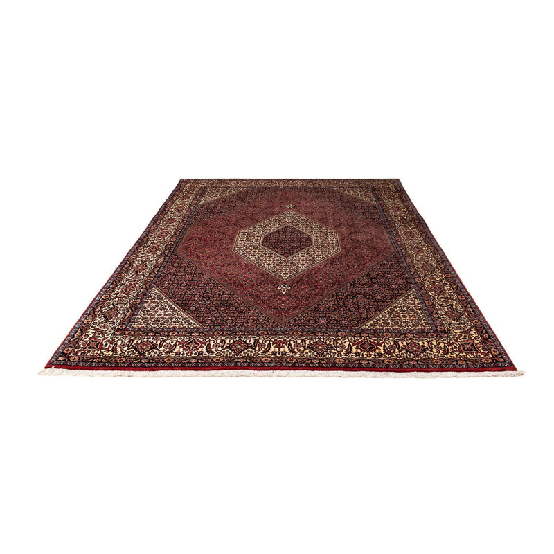 Tapis persan - Bidjar - 259 x 201 cm - rouge foncé