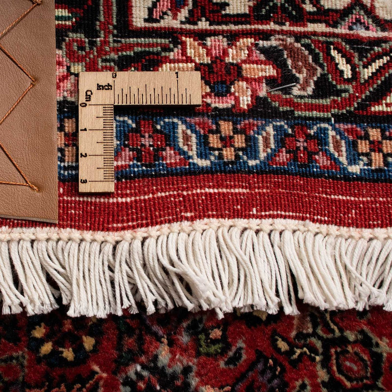 Tapis persan - Bidjar - 259 x 201 cm - rouge foncé