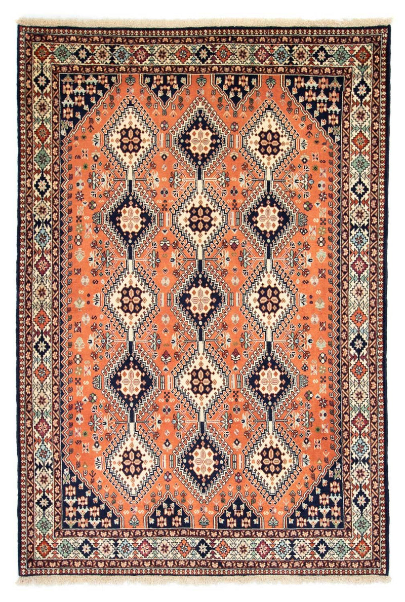 Tapis persan - Nomadic - 226 x 155 cm - saumon