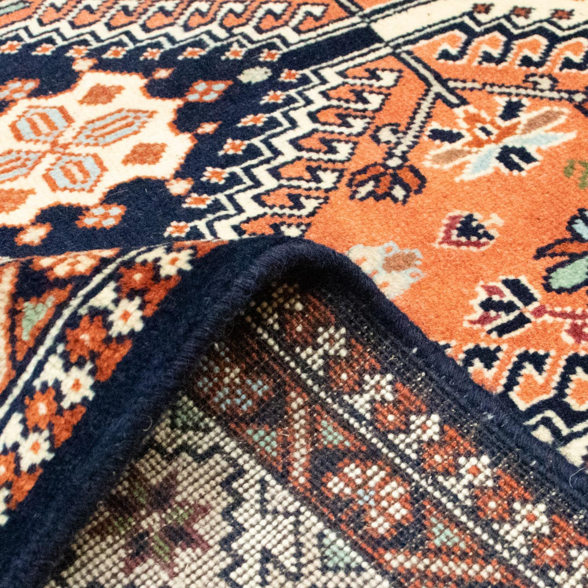 Tapis persan - Nomadic - 226 x 155 cm - saumon