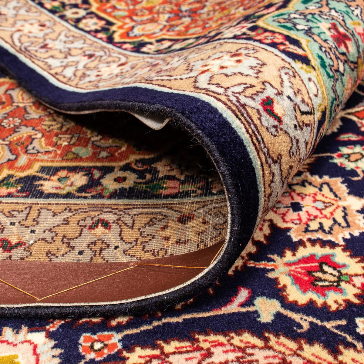 Tapis persan - Tabriz - 390 x 296 cm - marron clair