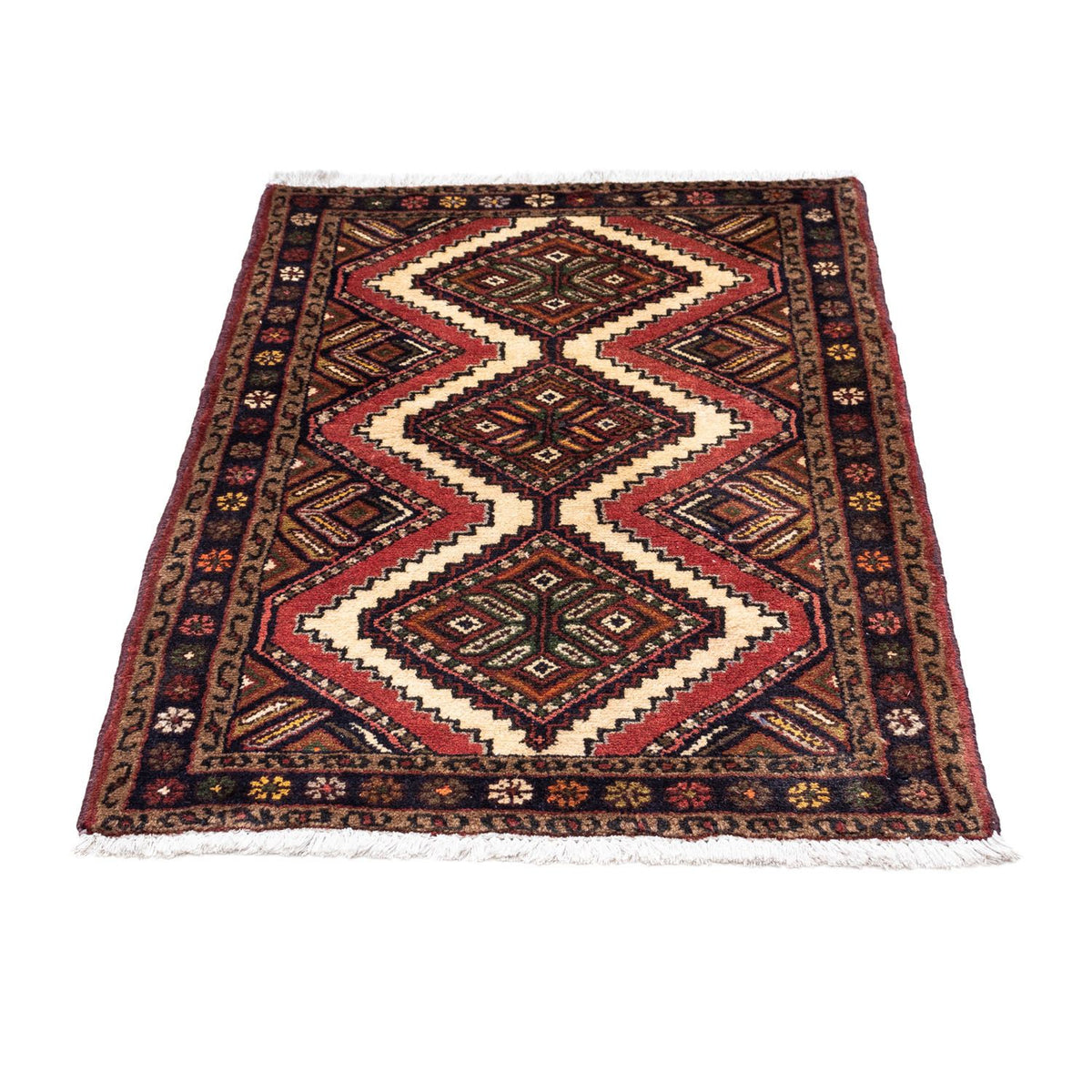 Tapis persan - Nomadic - 112 x 76 cm - rouge