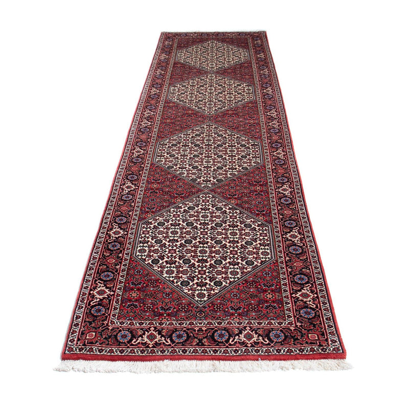 Tapis de couloir Tapis persan - Bidjar - 300 x 82 cm - rouge