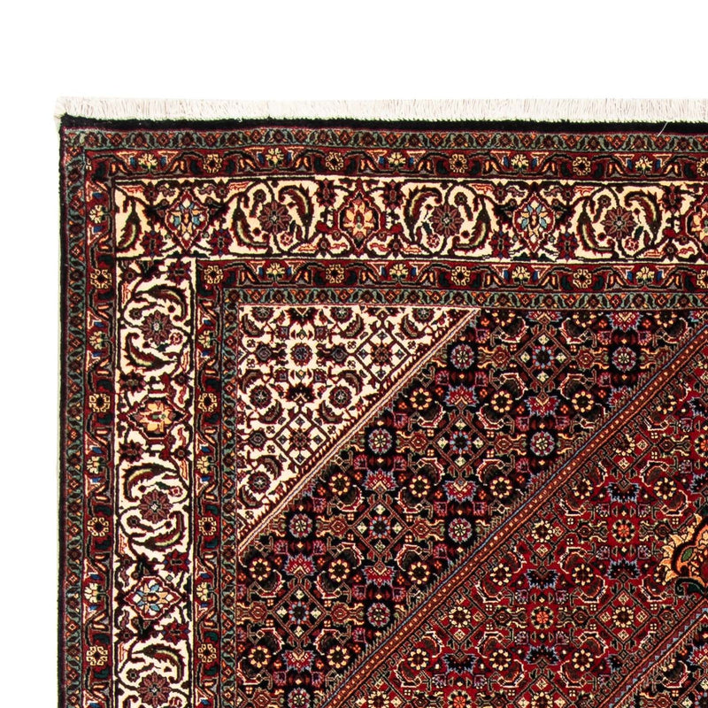 Tapis persan - Bidjar - 232 x 168 cm - rouge foncé