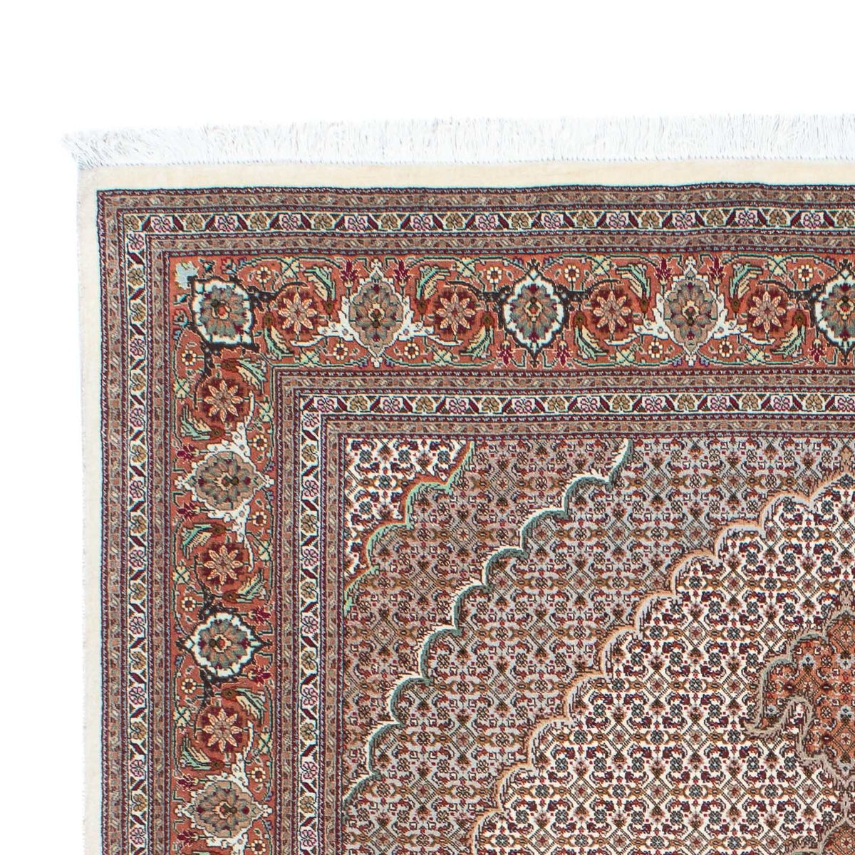 Tapis persan - Tabriz - 203 x 153 cm - beige