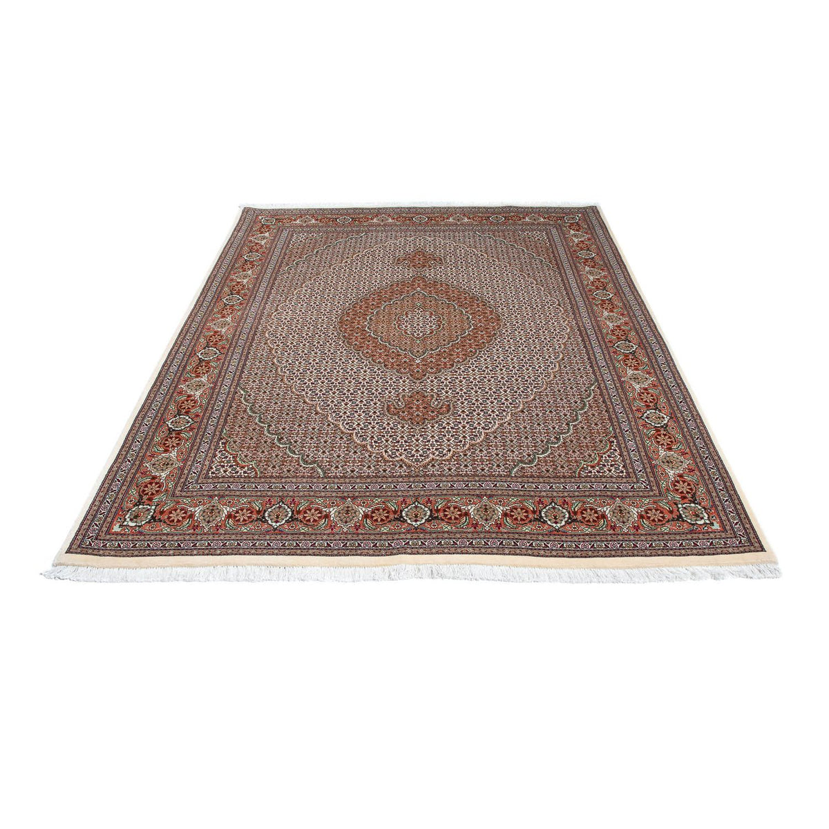 Tapis persan - Tabriz - 203 x 153 cm - beige