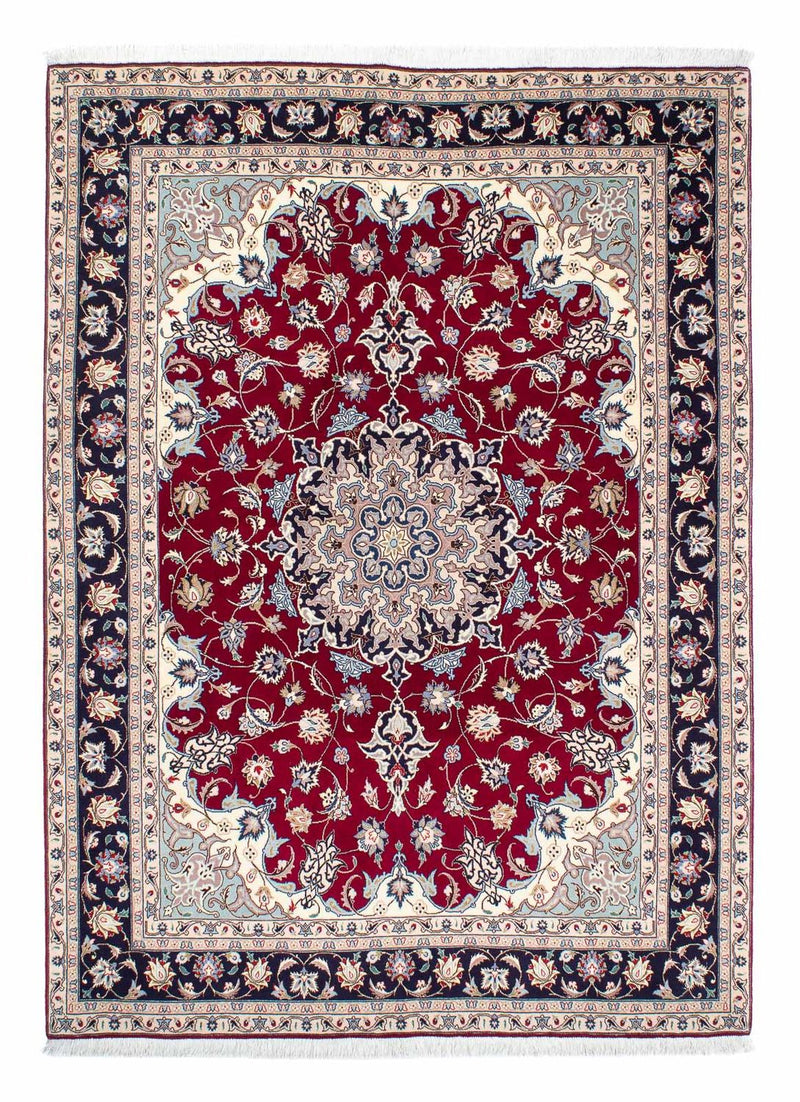 Tapis persan - Tabriz - Royal - 207 x 155 cm - rouge foncé