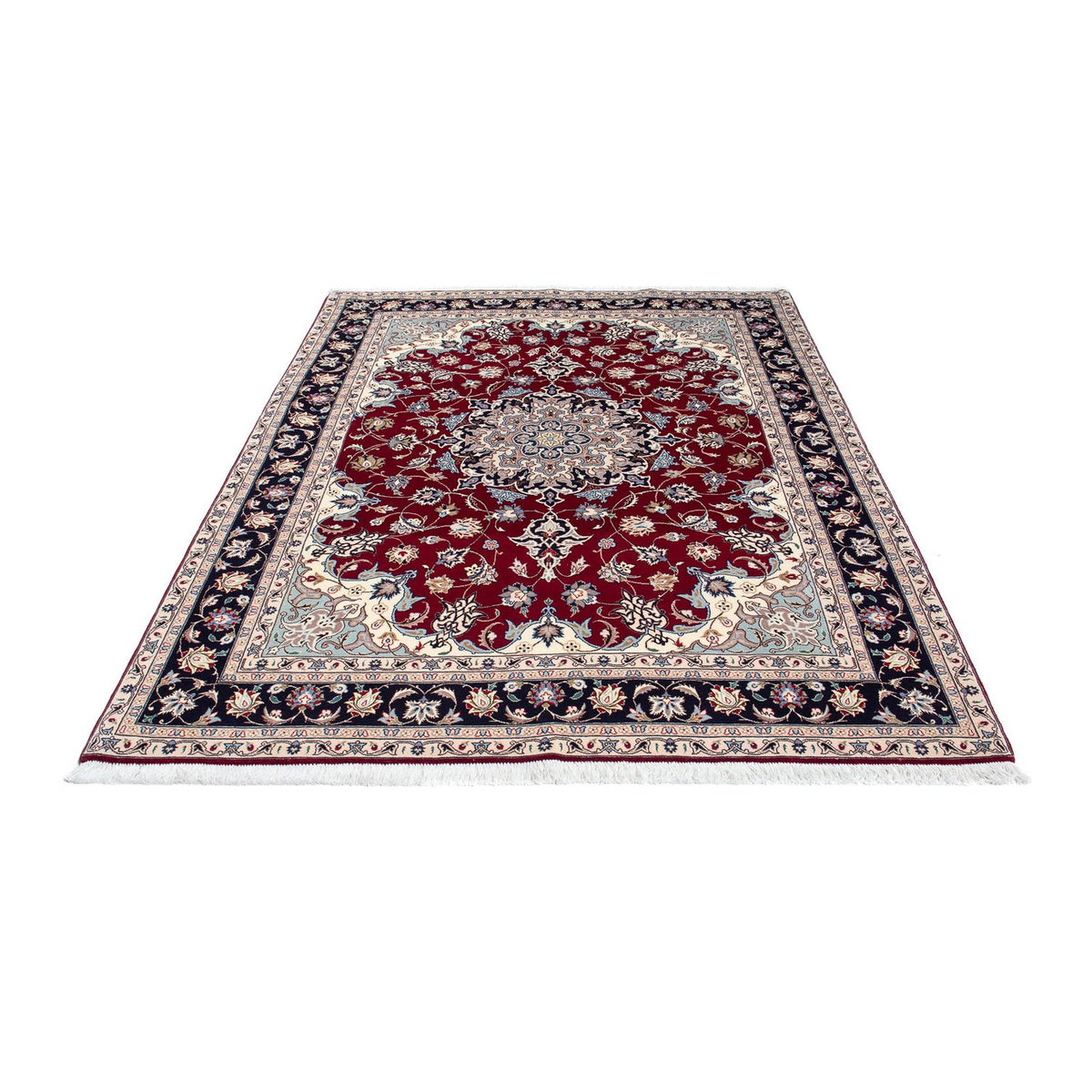 Tapis persan - Tabriz - Royal - 207 x 155 cm - rouge foncé