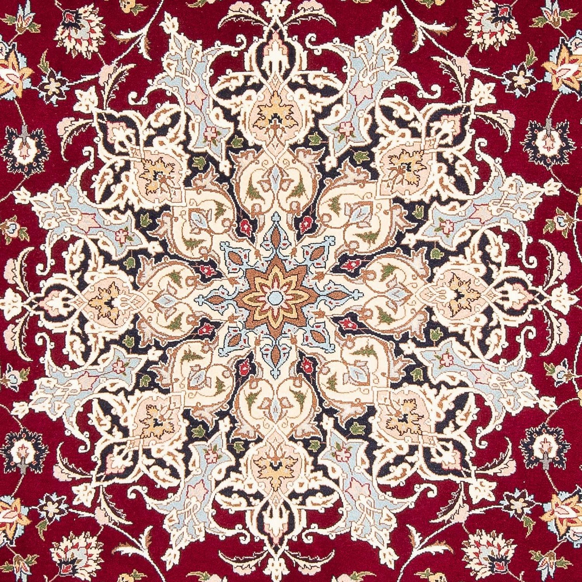 Tapis persan - Tabriz - Royal - 302 x 203 cm - rouge foncé