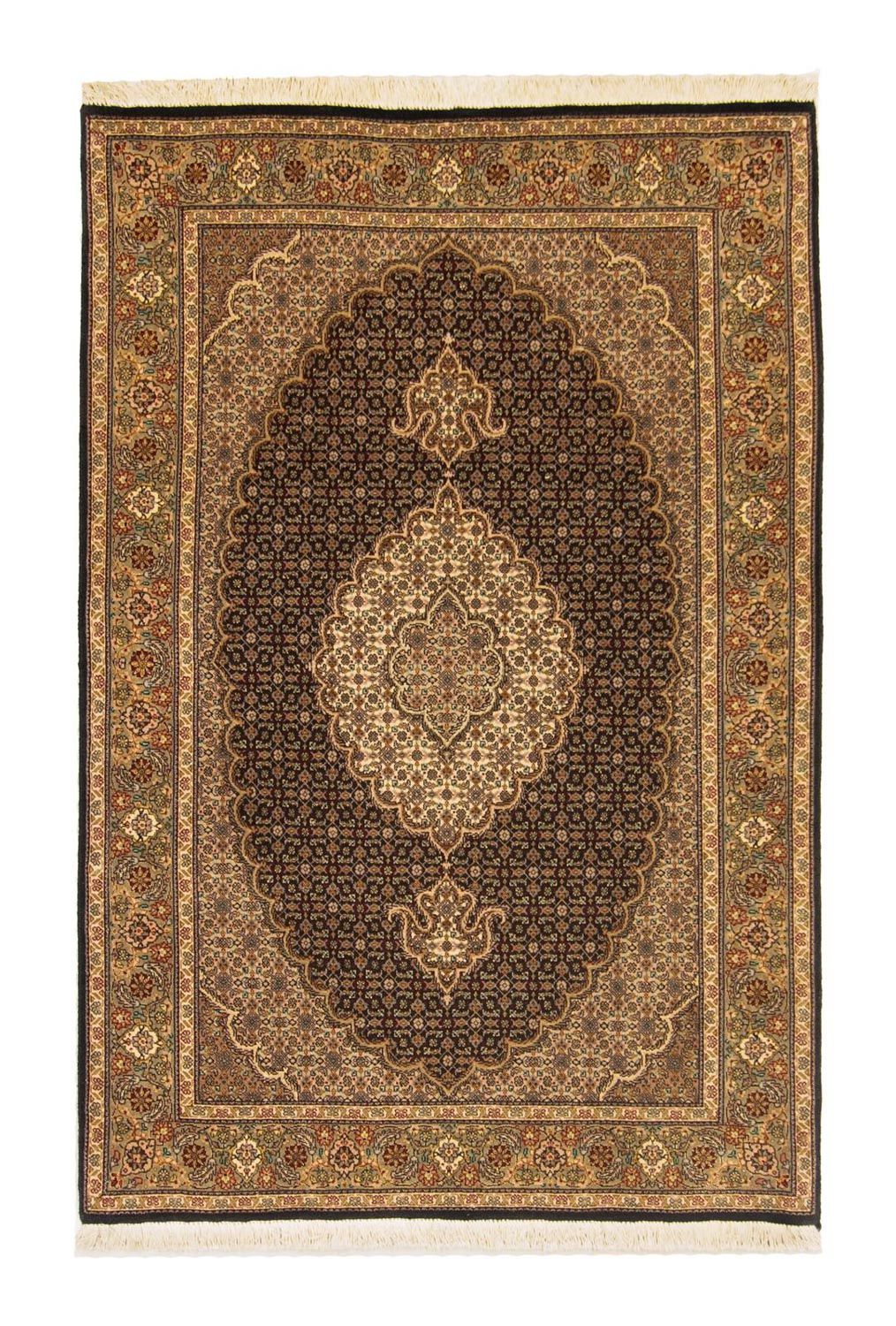 Tapis persan - Tabriz - Royal - 153 x 102 cm - bleu foncé