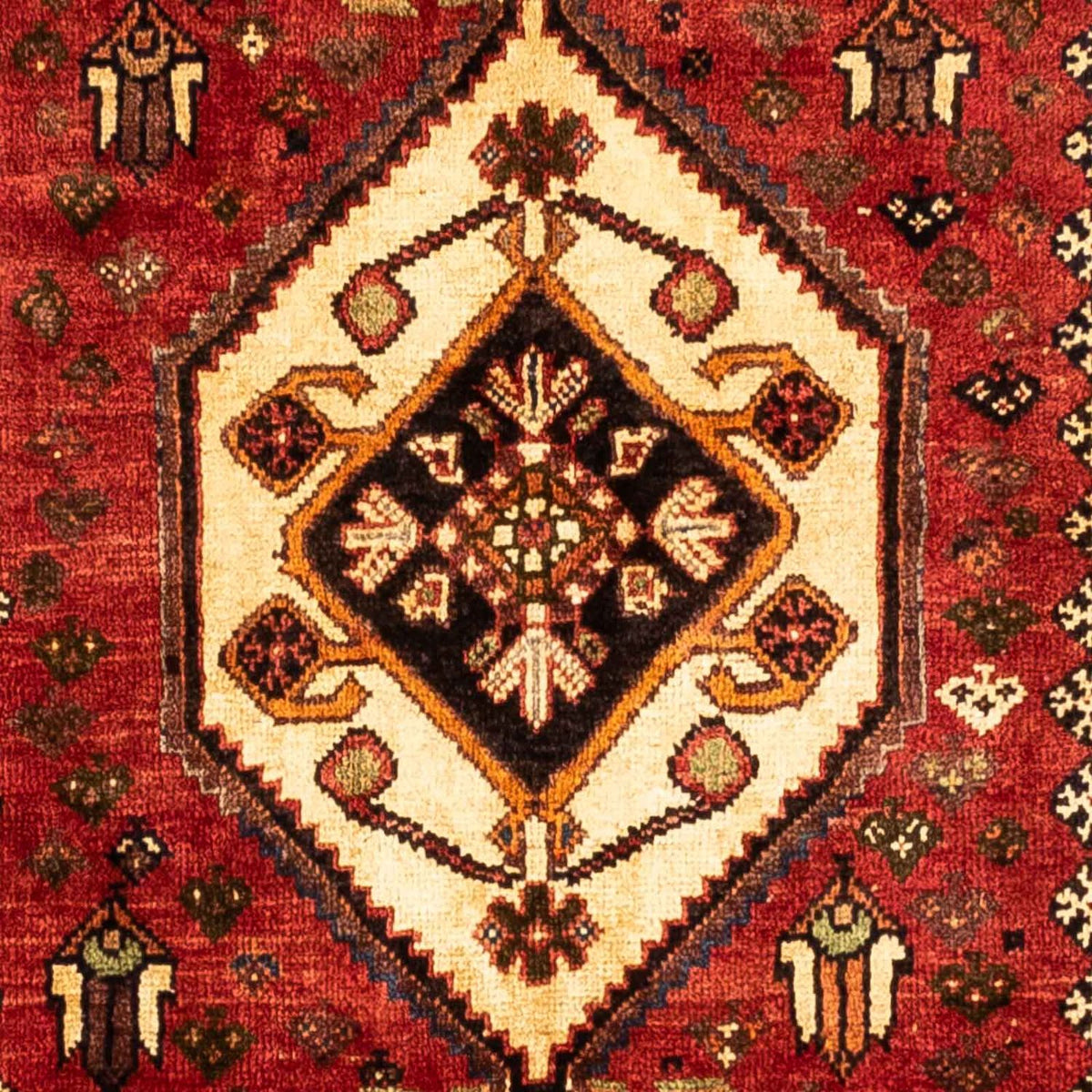 Tapis persan - Nomadic - 276 x 172 cm - rouge foncé
