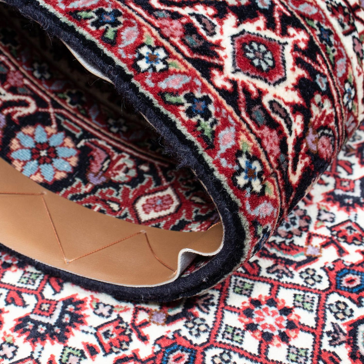 Tapis de couloir Tapis persan - Bidjar - 189 x 82 cm - beige