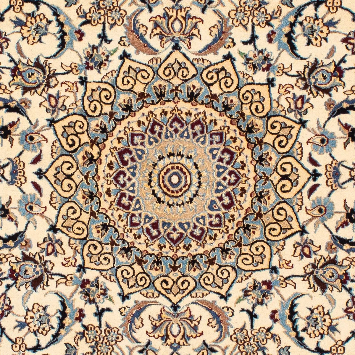 Tapis persan - Nain - Premium - 186 x 132 cm - beige