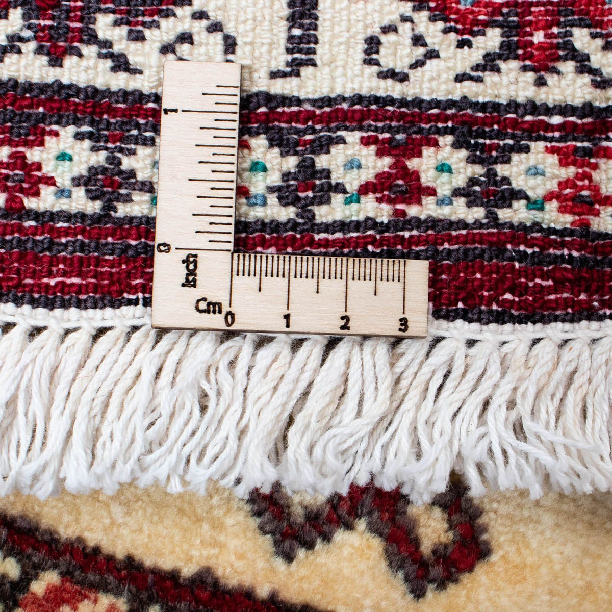Tapis Turkaman - 133 x 92 cm - rouge foncé
