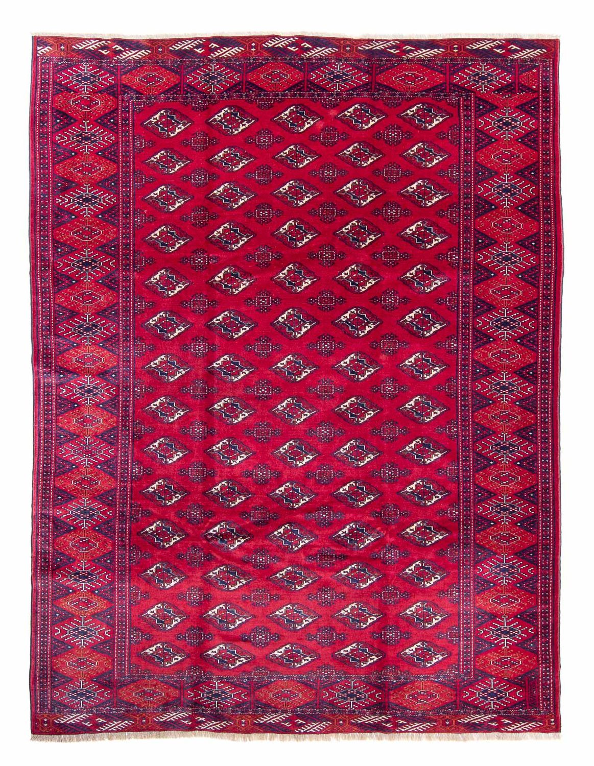 Tapis Turkaman - 300 x 228 cm - rouge foncé