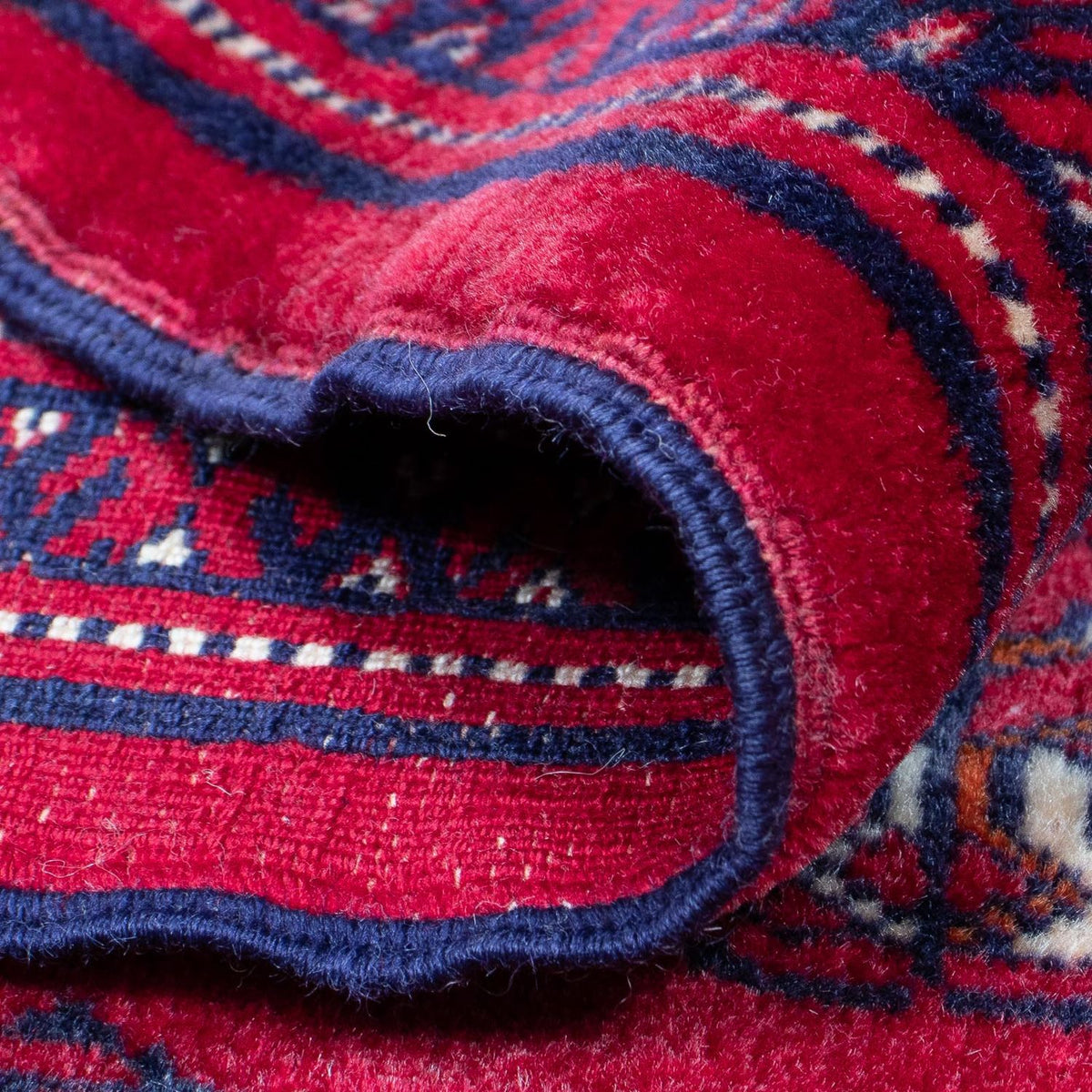 Tapis Turkaman - 300 x 228 cm - rouge foncé