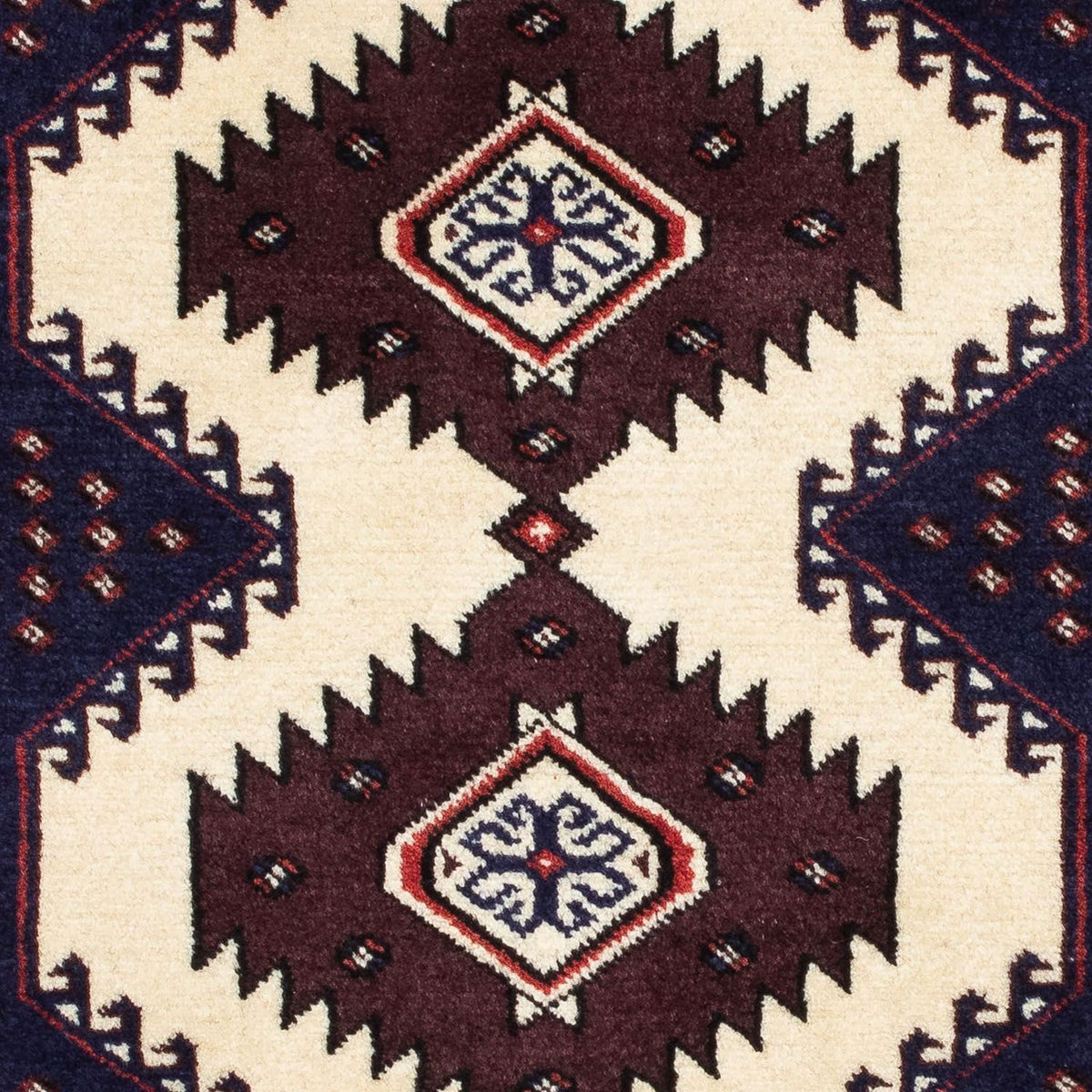 Tapis Turkaman - 133 x 86 cm - multicolore