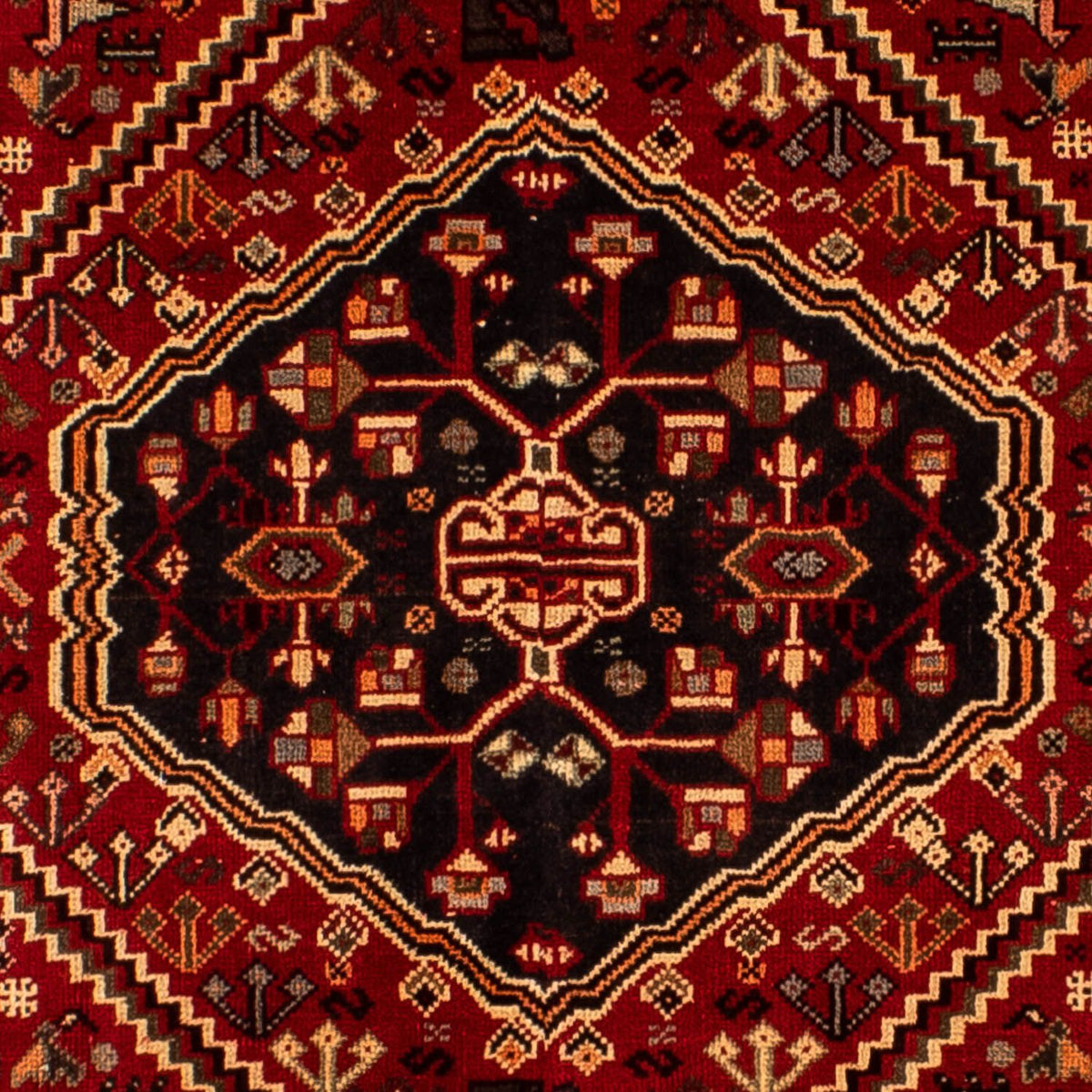 Tapis persan - Nomadic - 289 x 196 cm - rouge foncé