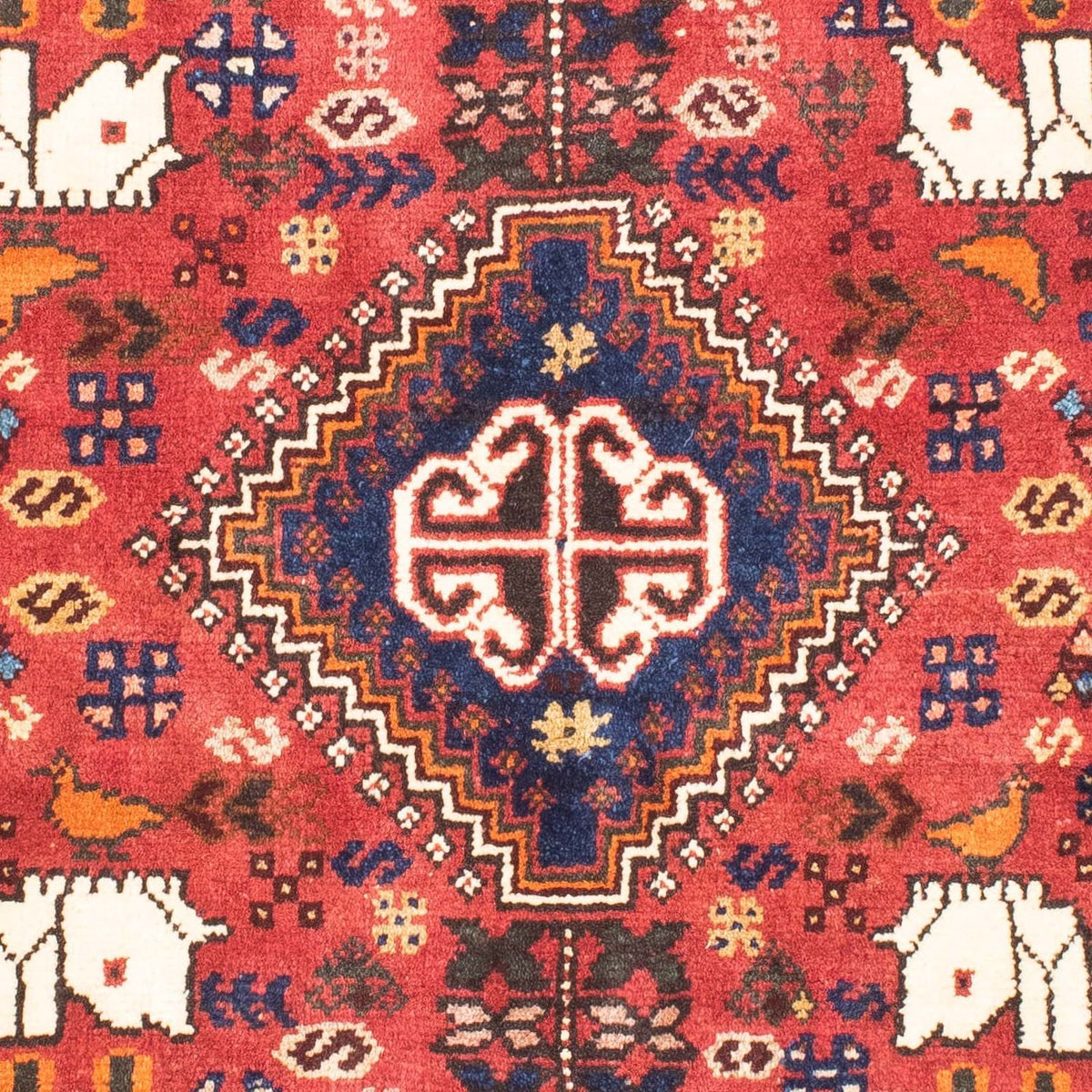 Tapis persan - Nomadic - 140 x 97 cm - rouge
