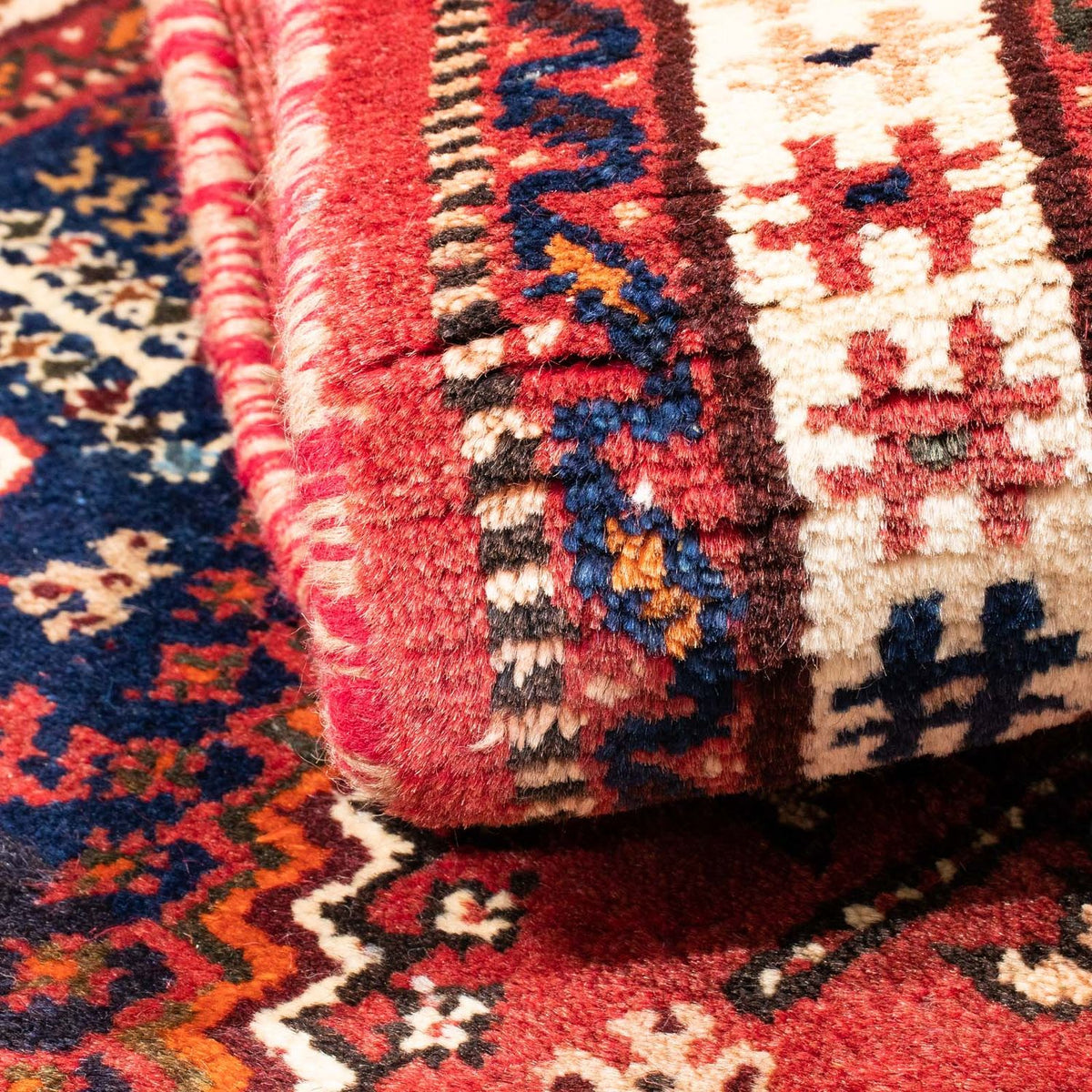 Tapis persan - Nomadic - 140 x 97 cm - rouge