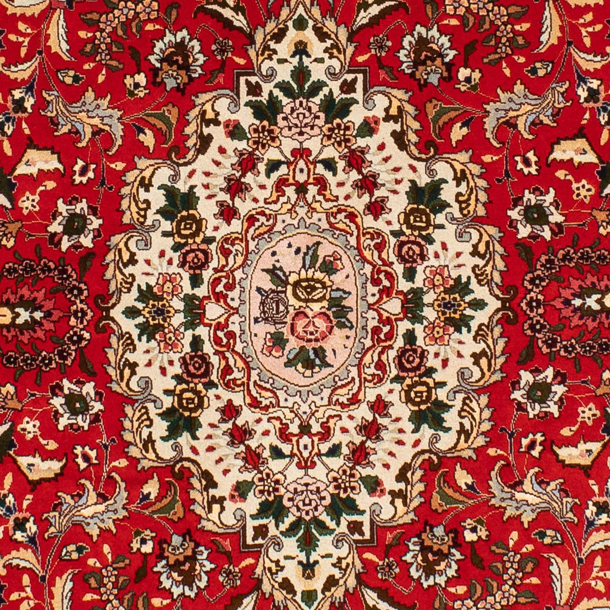 Tapis persan - Tabriz - Royal ovale  - 195 x 130 cm - rouge