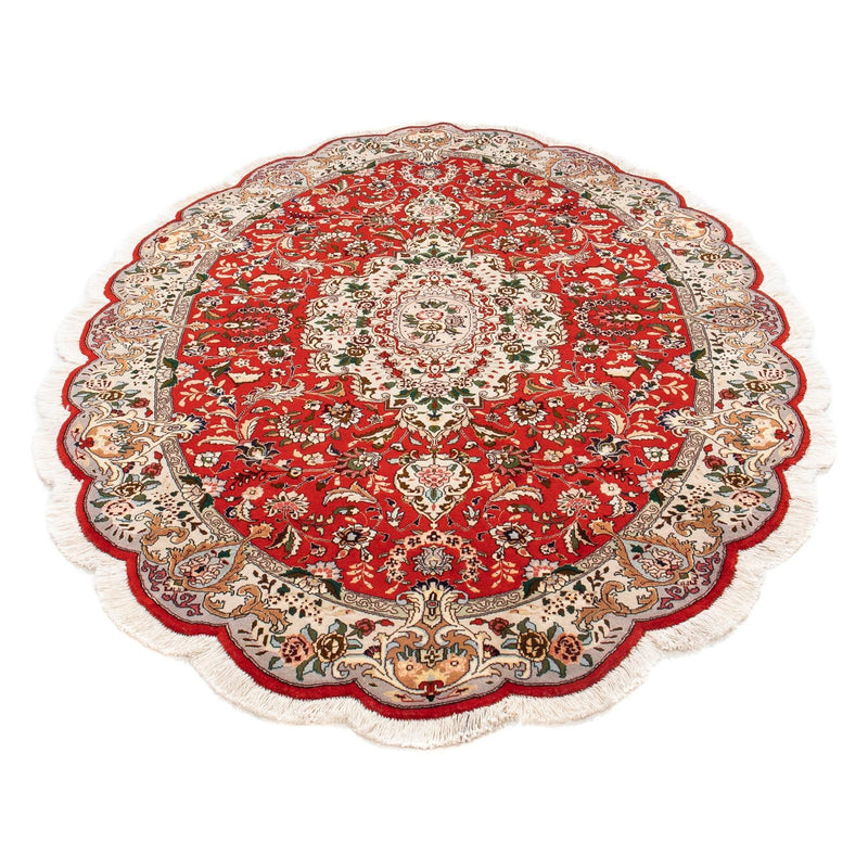 Tapis persan - Tabriz - Royal ovale  - 195 x 130 cm - rouge
