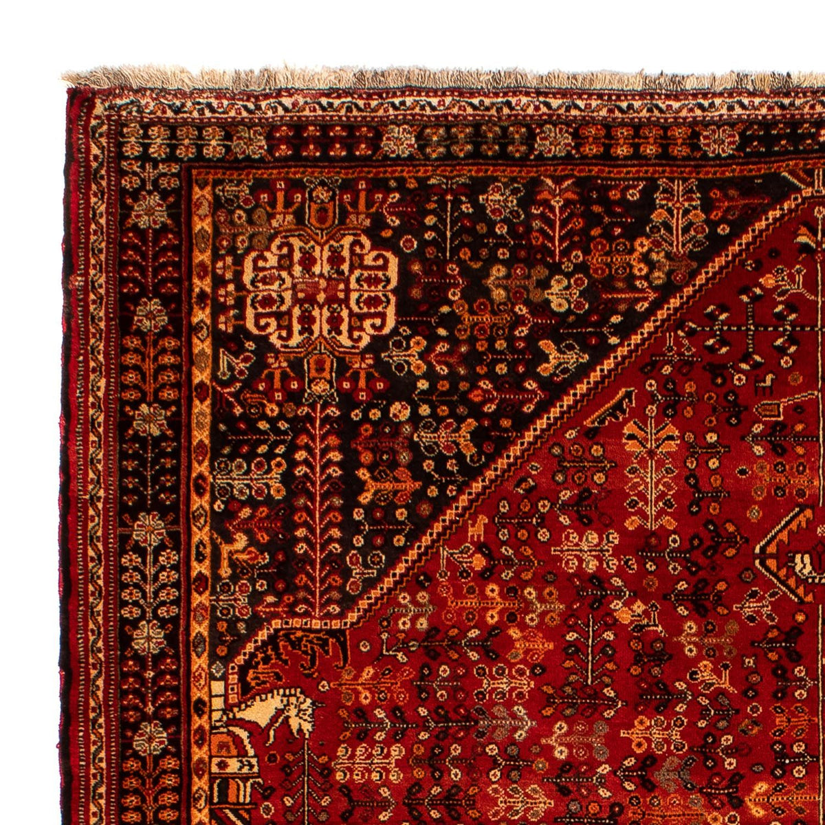 Tapis persan - Nomadic - 288 x 203 cm - rouge foncé
