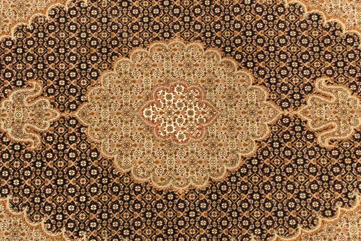 Tapis persan - Tabriz - Royal - 146 x 101 cm - bleu foncé