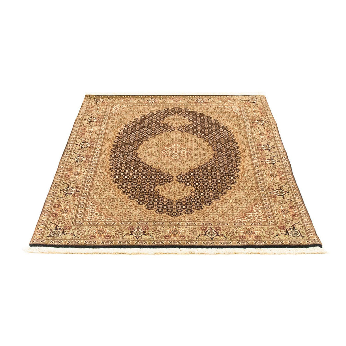 Tapis persan - Tabriz - Royal - 146 x 101 cm - bleu foncé