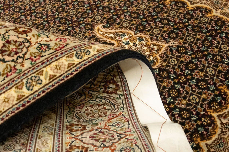 Tapis persan - Tabriz - Royal - 146 x 106 cm - bleu foncé