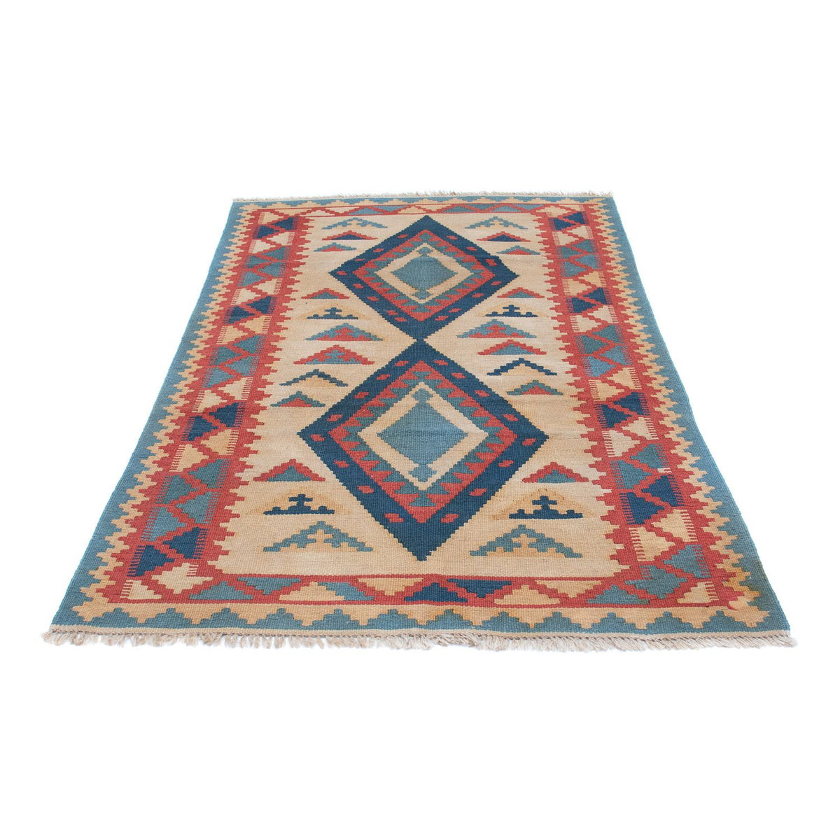 Tapis Kelim - Oriental - 184 x 117 cm - marron clair