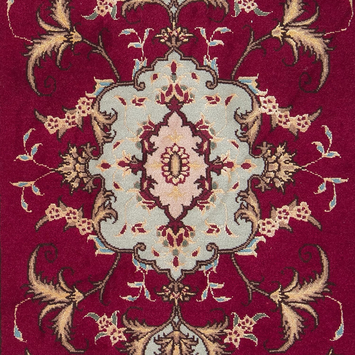 Tapis persan - Tabriz - Royal - 87 x 60 cm - rouge foncé