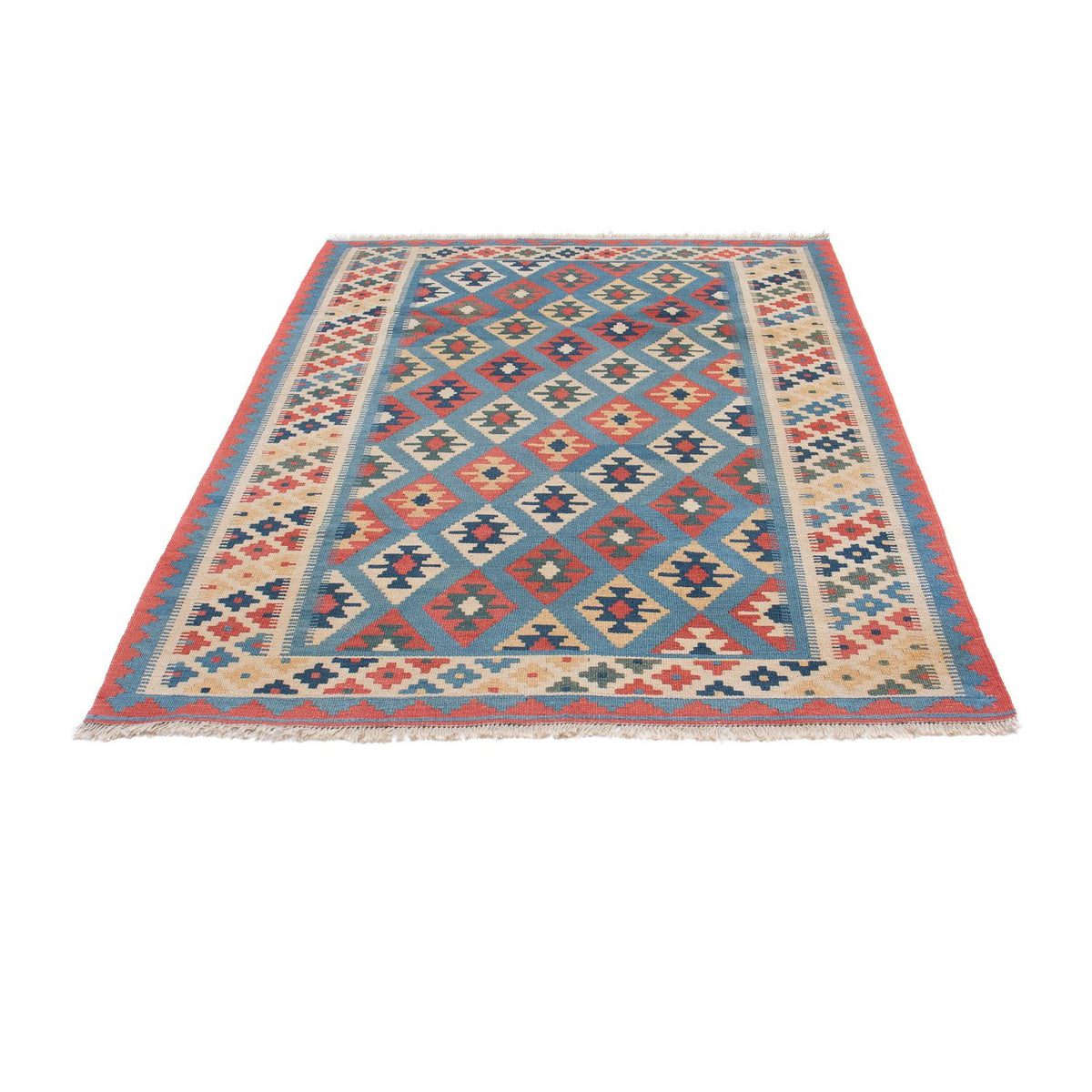 Tapis Kelim - Oriental - 174 x 123 cm - bleu