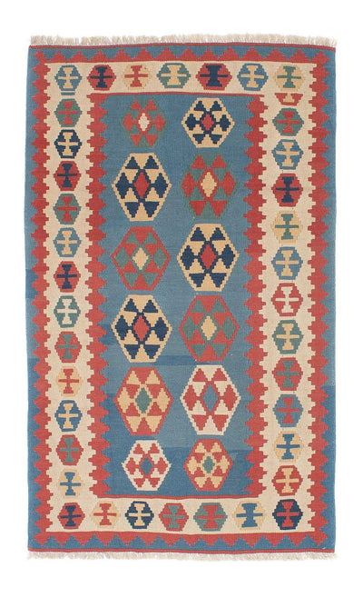 Kilim de Fars 108x179cm - bleu
