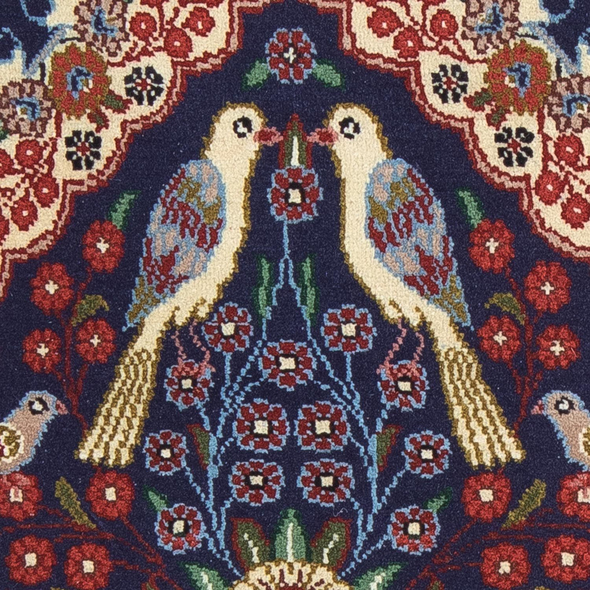 Tapis persan - Classique - 84 x 60 cm - bleu foncé