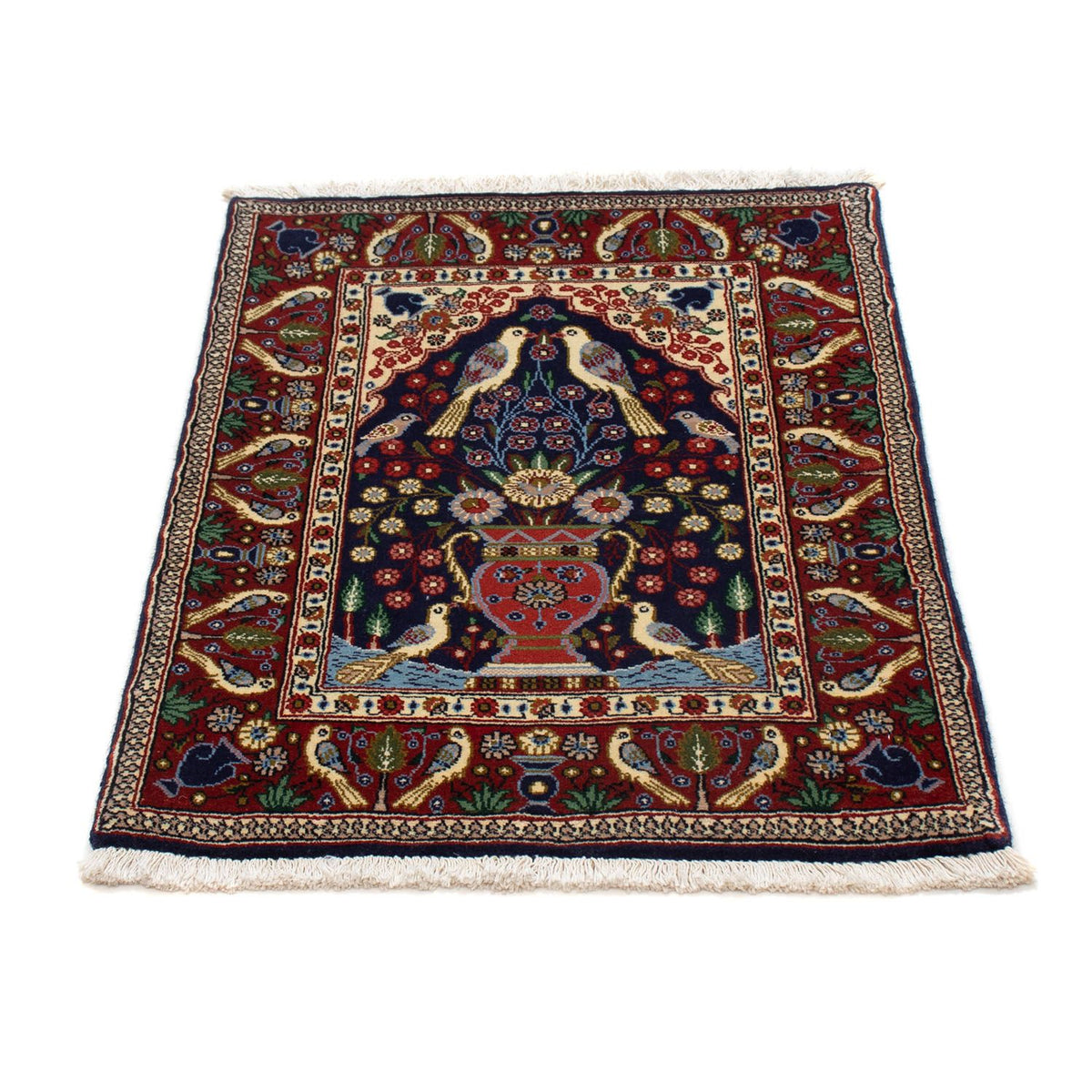 Tapis persan - Classique - 84 x 60 cm - bleu foncé