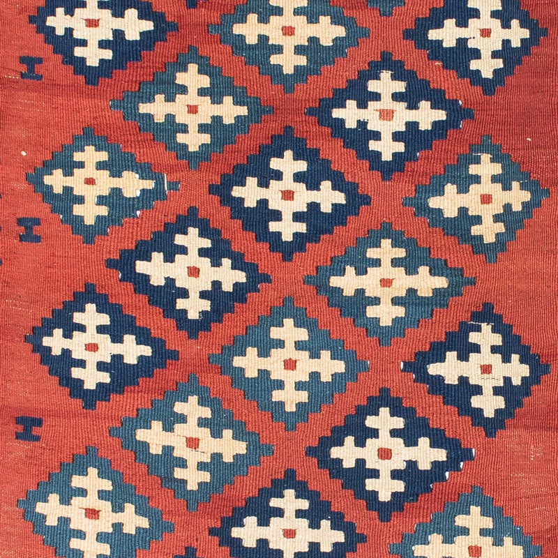 Tapis Kelim - Oriental - 150 x 106 cm - rouge foncé