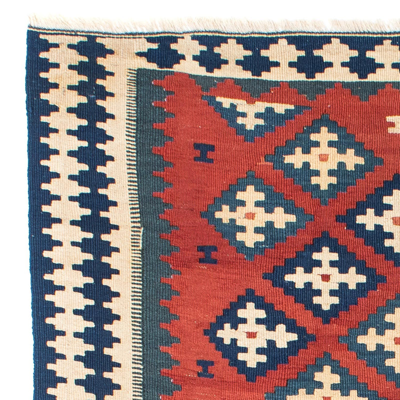 Tapis Kelim - Oriental - 150 x 106 cm - rouge foncé