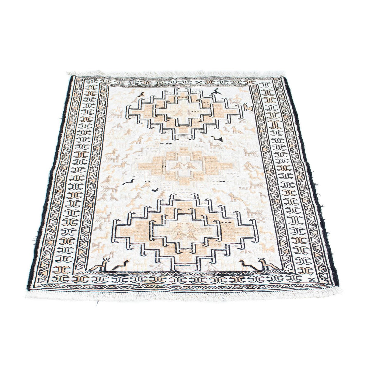 Tapis Kelim - Oriental - 95 x 71 cm - beige