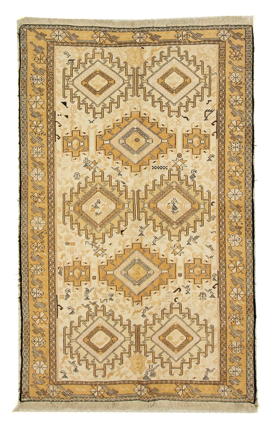 Tapis de couloir Tapis Kelim - Oriental - 194 x 23 cm - beige