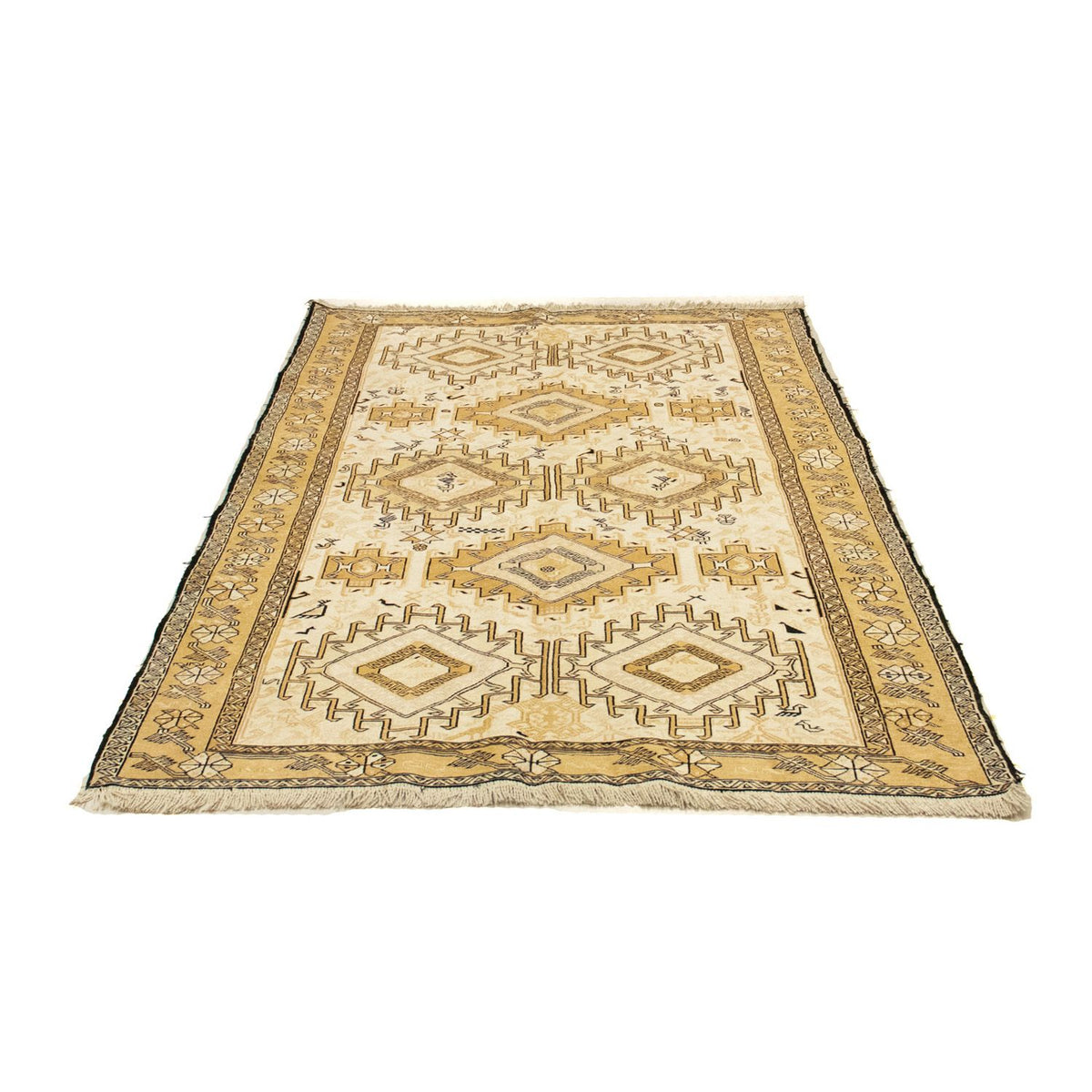 Tapis de couloir Tapis Kelim - Oriental - 194 x 23 cm - beige